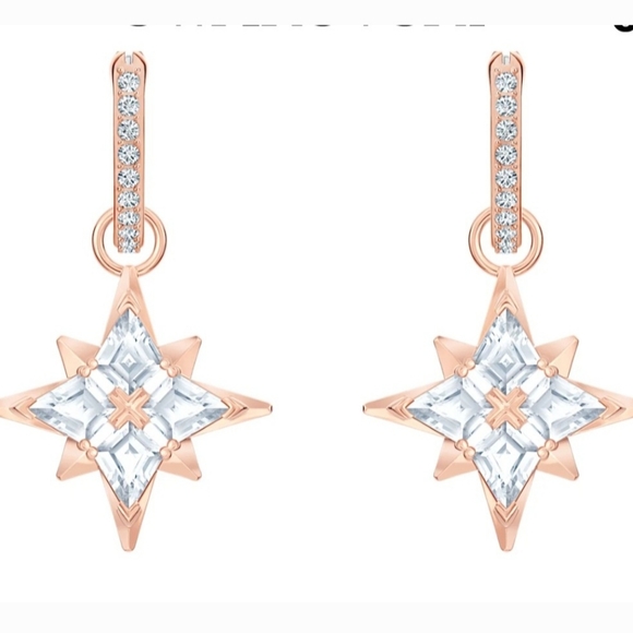 AUTHENTIC Swarovski Crystal STAR Collection 3 piece set Rose Gold - Picture 7 of 10